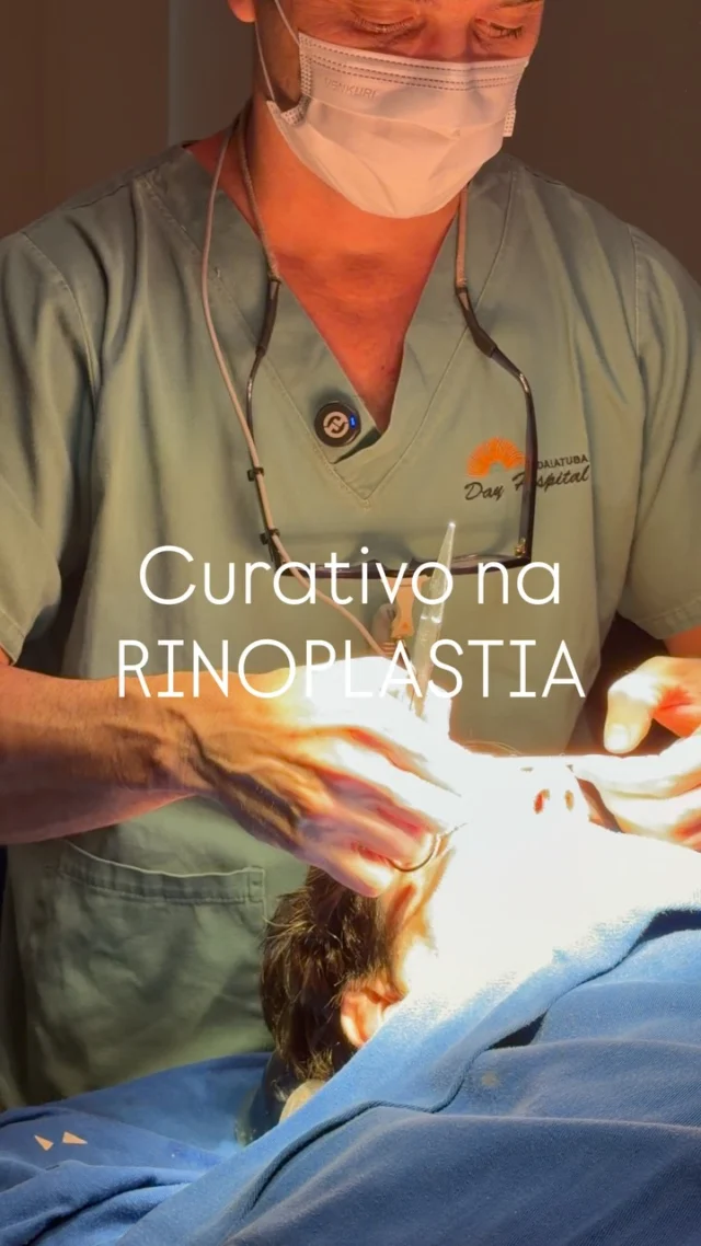 Um detalhe importante da sua Rinoplastia, o curativo!
